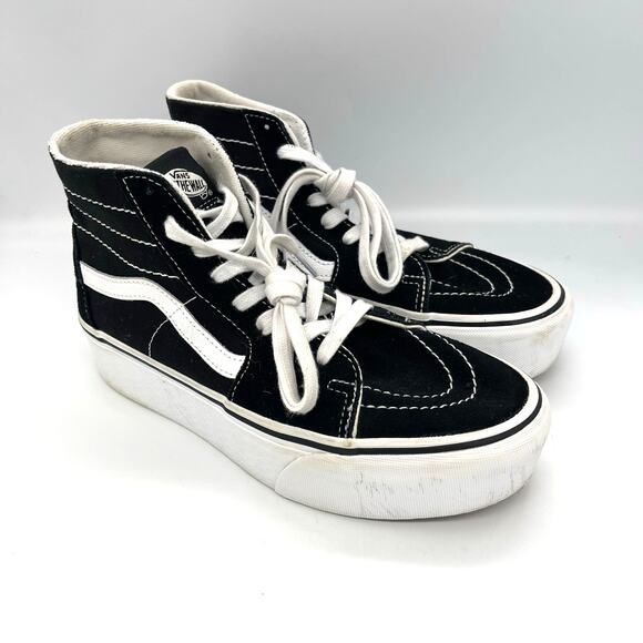 VANS Off the Wall Sk8 Hi Top Platform Unisex Sneakers Women's Sz 8 Men's Sz 6.5 - Picture 1 of 9